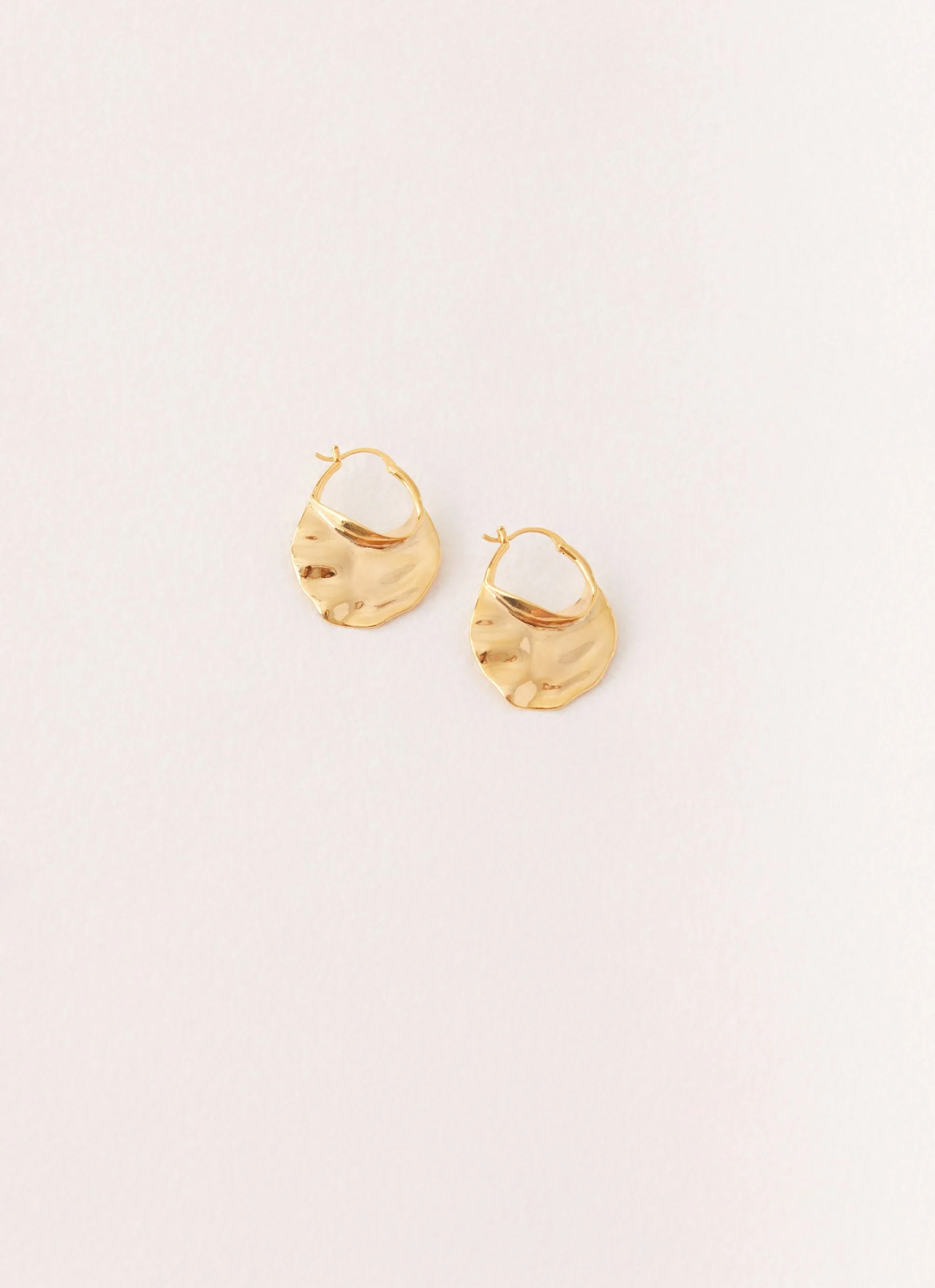 Elated Hoop Earrings - Gold sold by Peppermayo