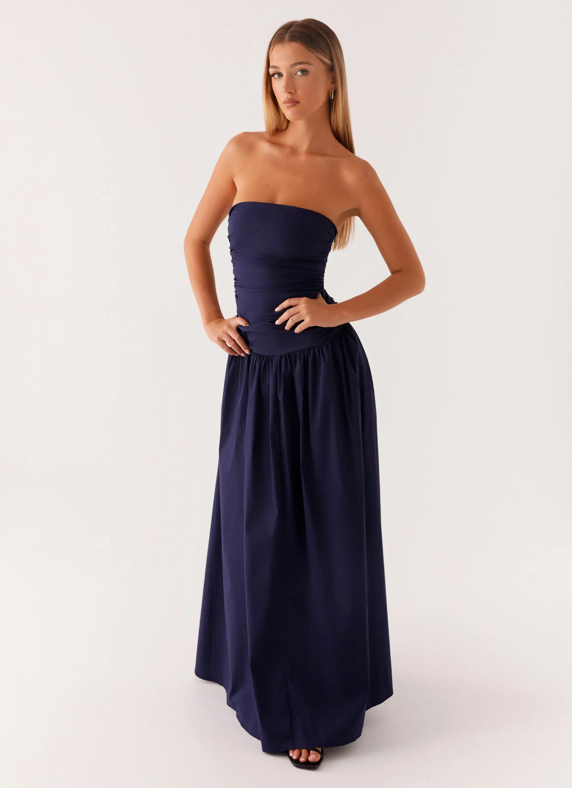 Carmel Maxi Dress - Navy sold by Peppermayo