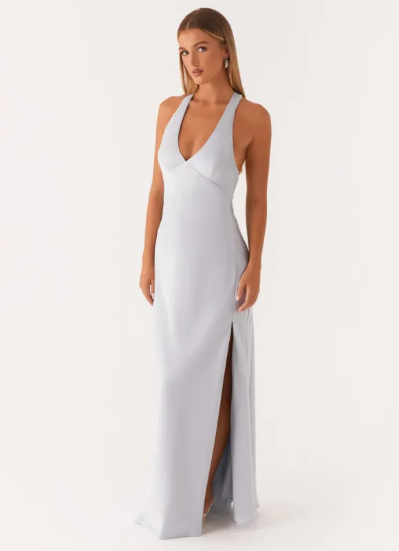 Angie Maxi Dress - Blue sold by Peppermayo