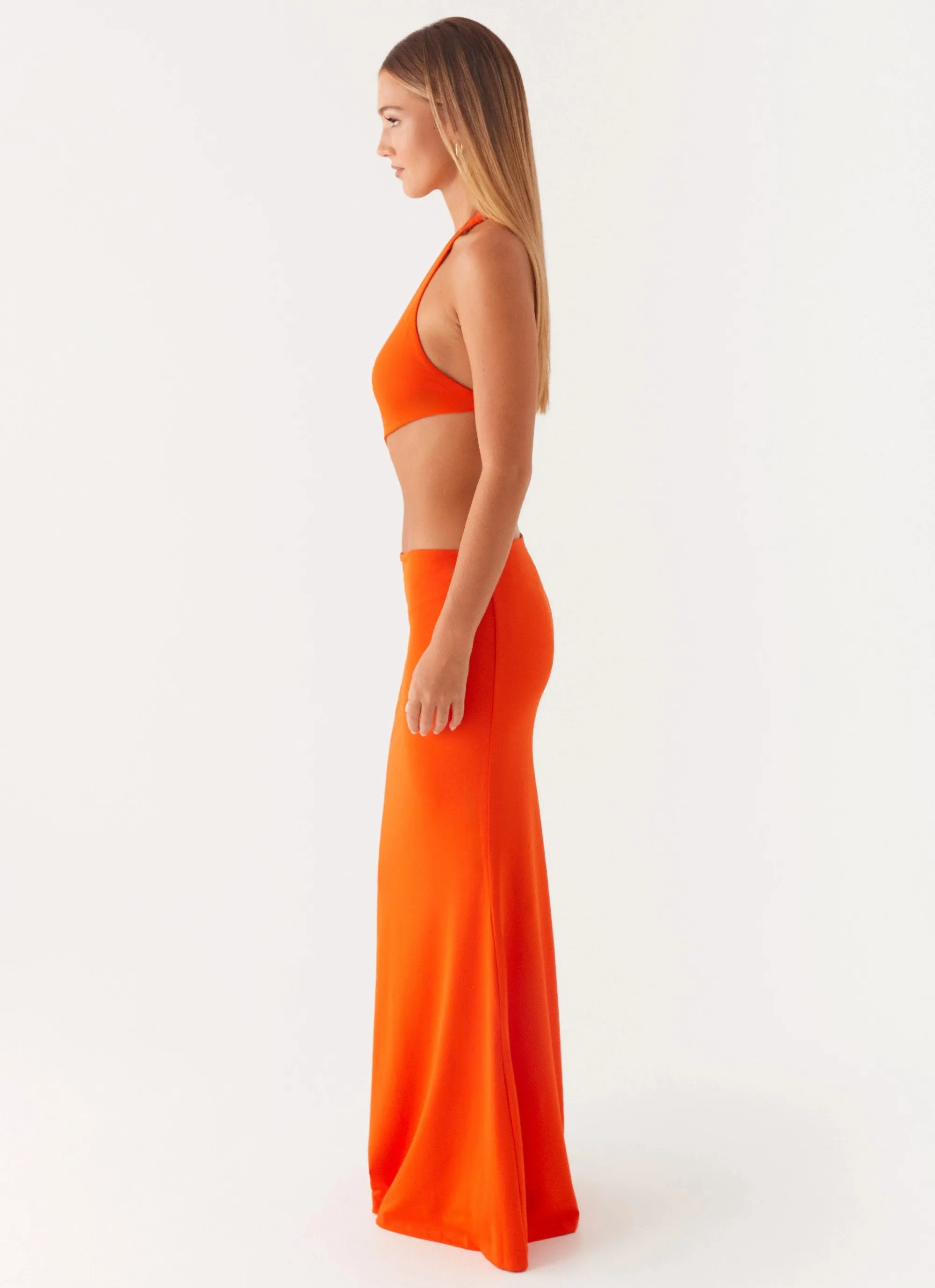 Reasons To Stay Cut Out Maxi Dress - Orange sold by Peppermayo product image thumbnail 4