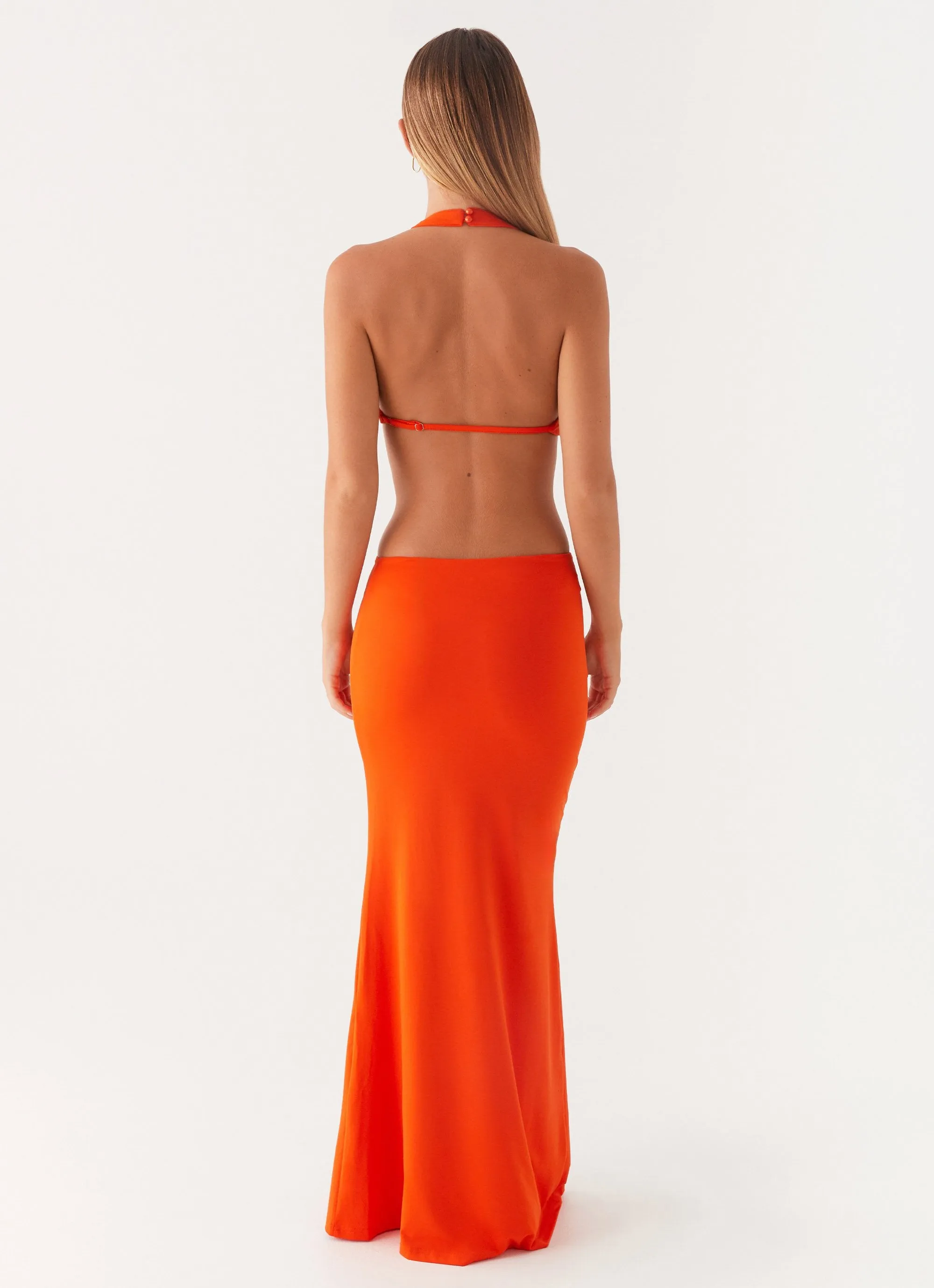 Reasons To Stay Cut Out Maxi Dress - Orange sold by Peppermayo product image thumbnail 5