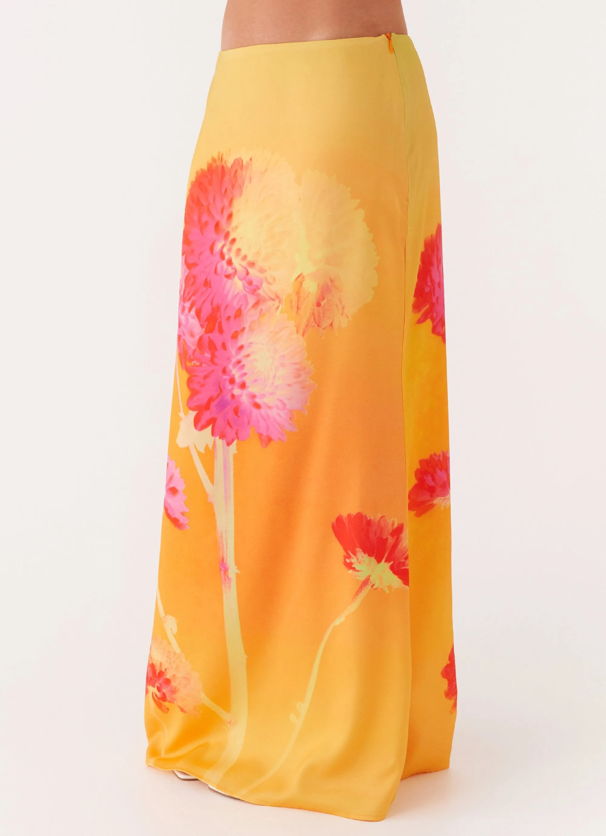 Marrakesh Maxi Skirt - Orange Floral sold by Peppermayo product image thumbnail 3