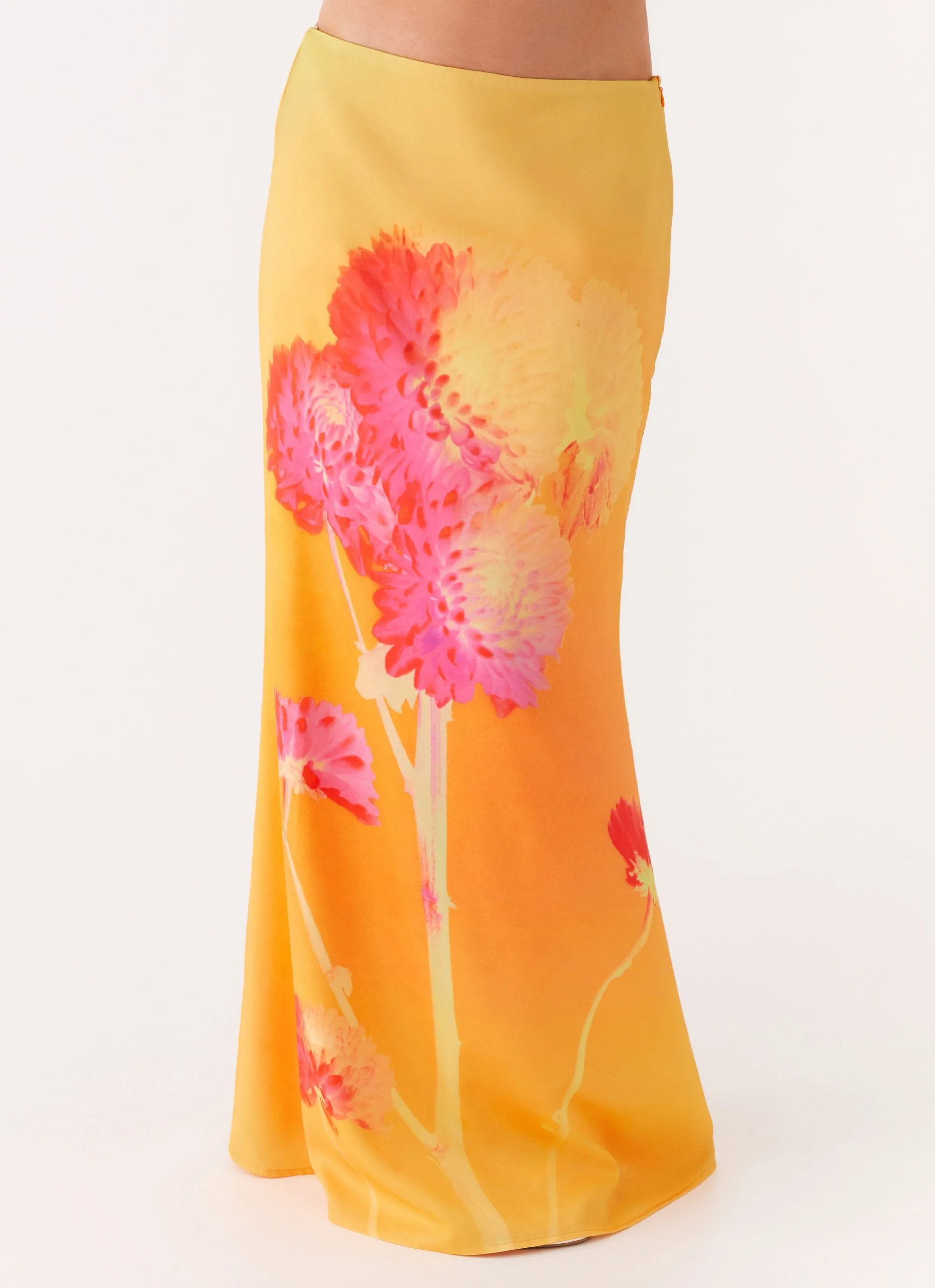 Marrakesh Maxi Skirt - Orange Floral sold by Peppermayo product image thumbnail 5
