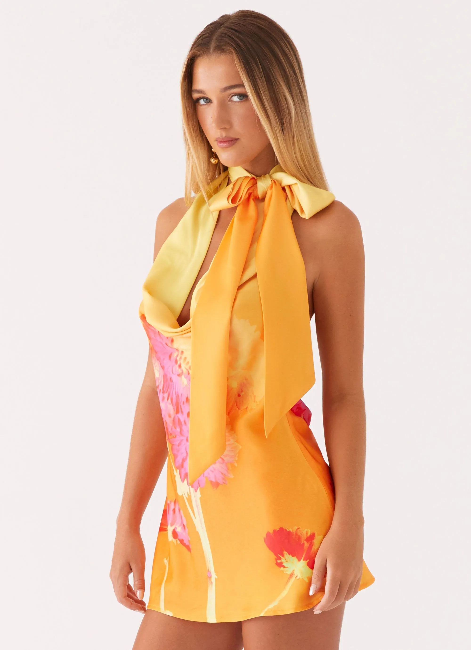 Heidi Mini Dress - Orange Floral sold by Peppermayo product image thumbnail 4