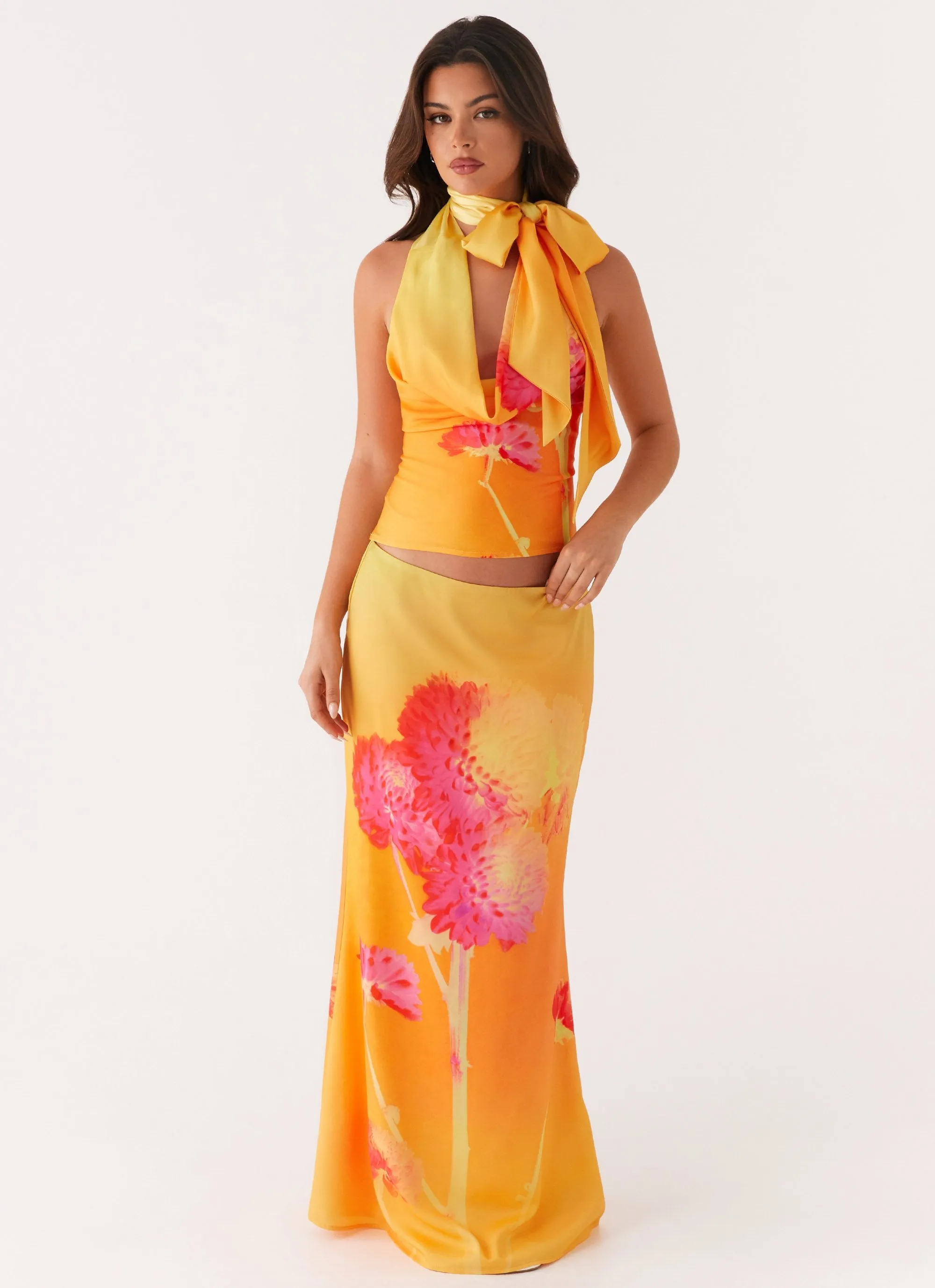 Nala Top - Orange Floral sold by Peppermayo product image thumbnail 5