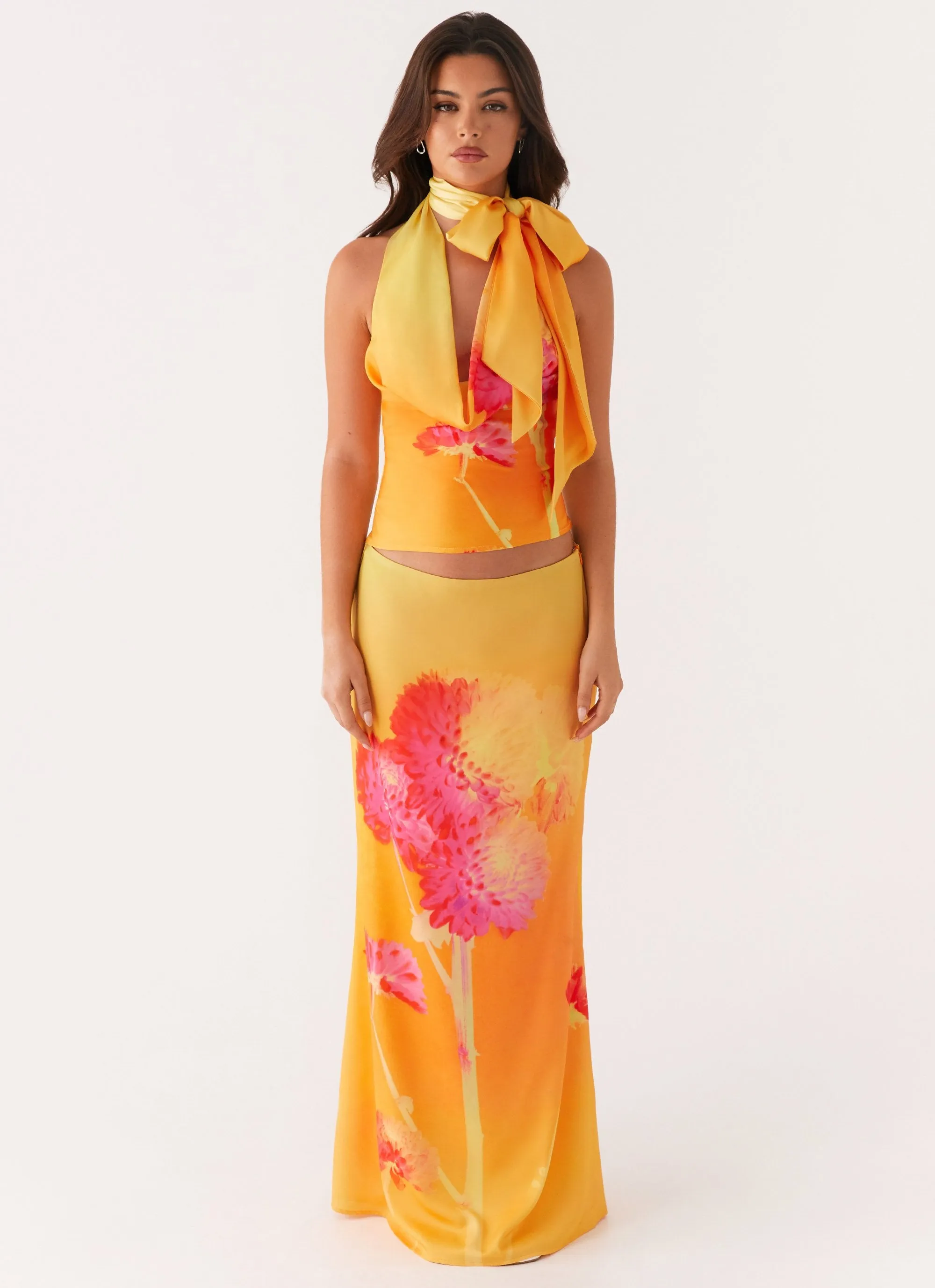 Nala Top - Orange Floral sold by Peppermayo product image thumbnail 2