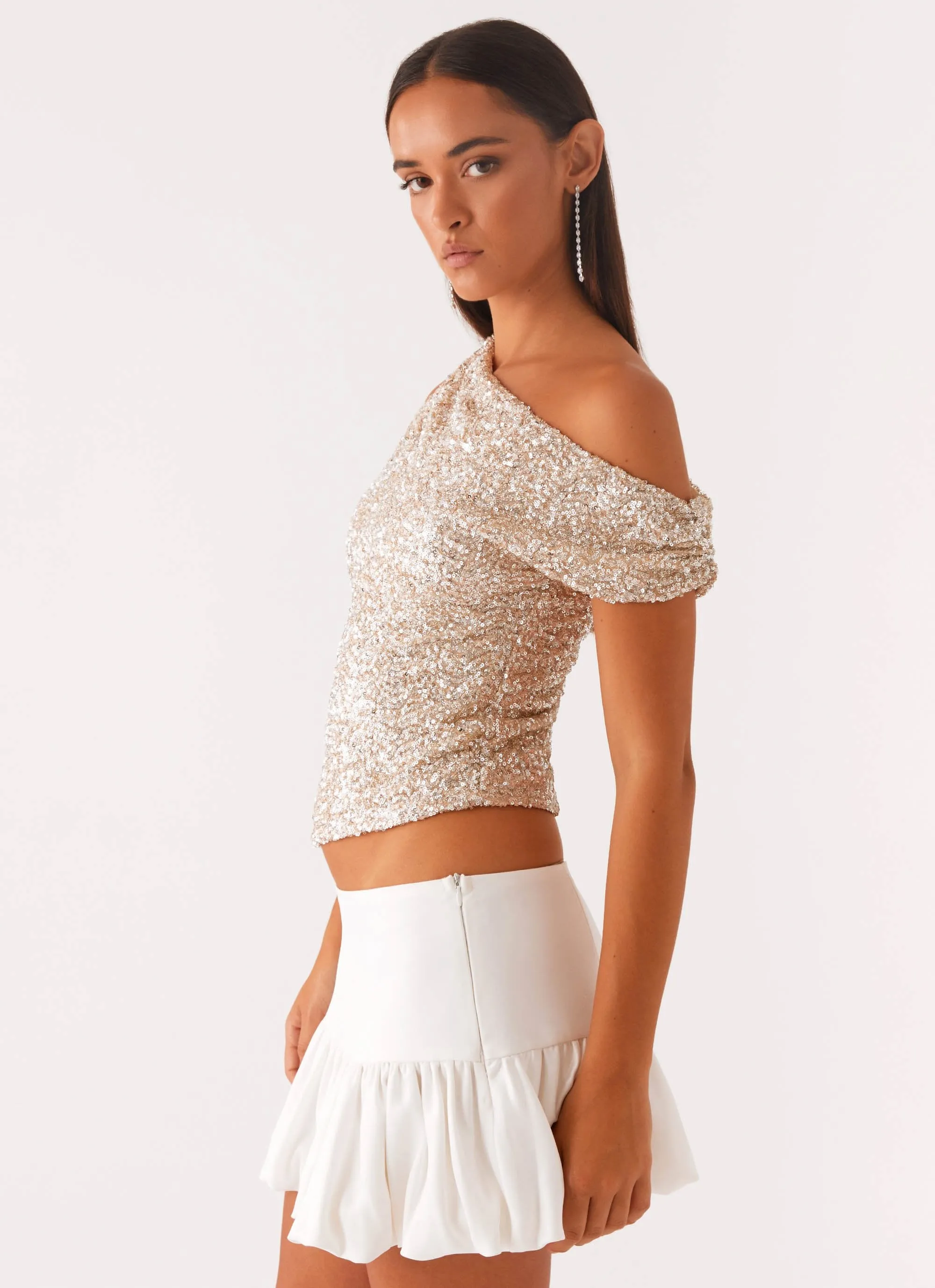All Star Off Shoulder Top - Silver sold by Peppermayo product image thumbnail 4