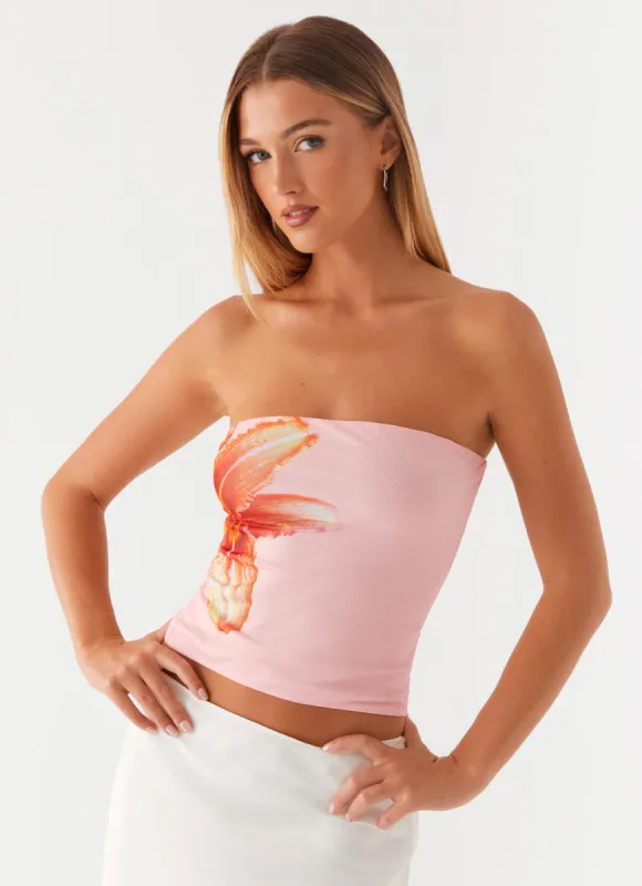 Fall For You Strapless Top - Pink sold by Peppermayo
