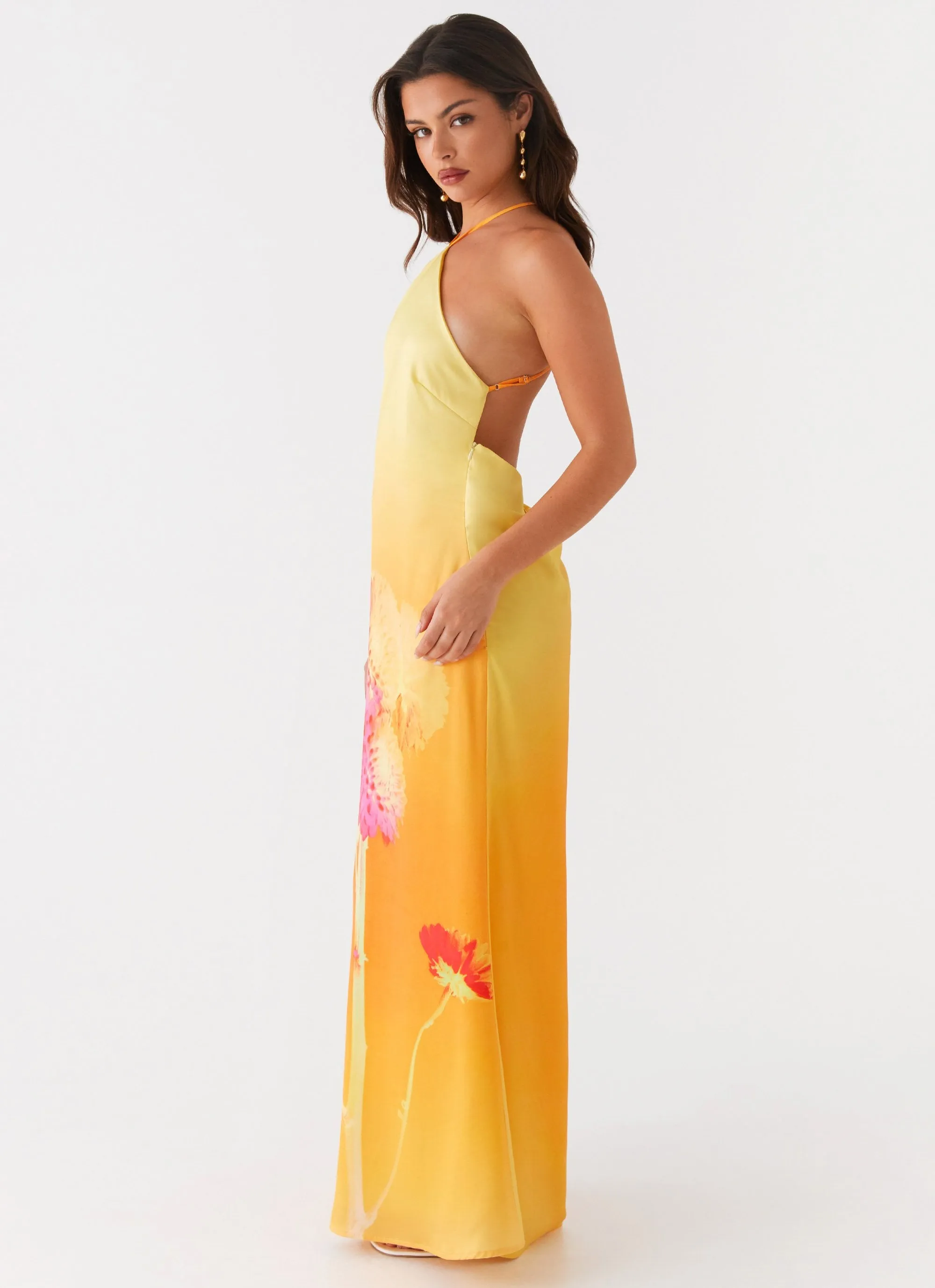 Chloe Maxi Dress - Orange Floral sold by Peppermayo product image thumbnail 4