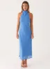 Shelly Midi Dress - Azure sold by Peppermayo