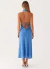 Shelly Midi Dress - Azure sold by Peppermayo