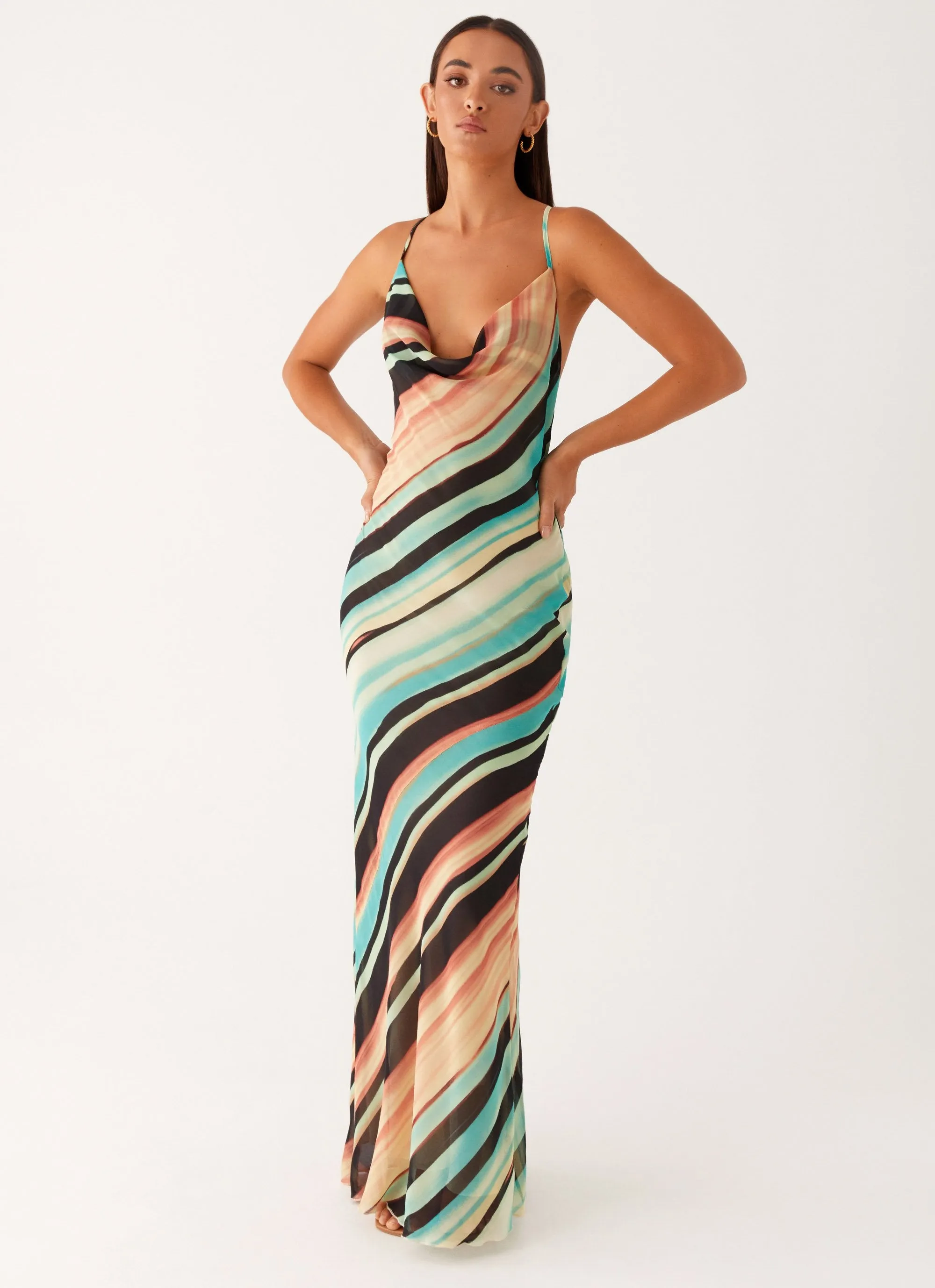 Never Knew Maxi Dress - Stripe sold by Peppermayo