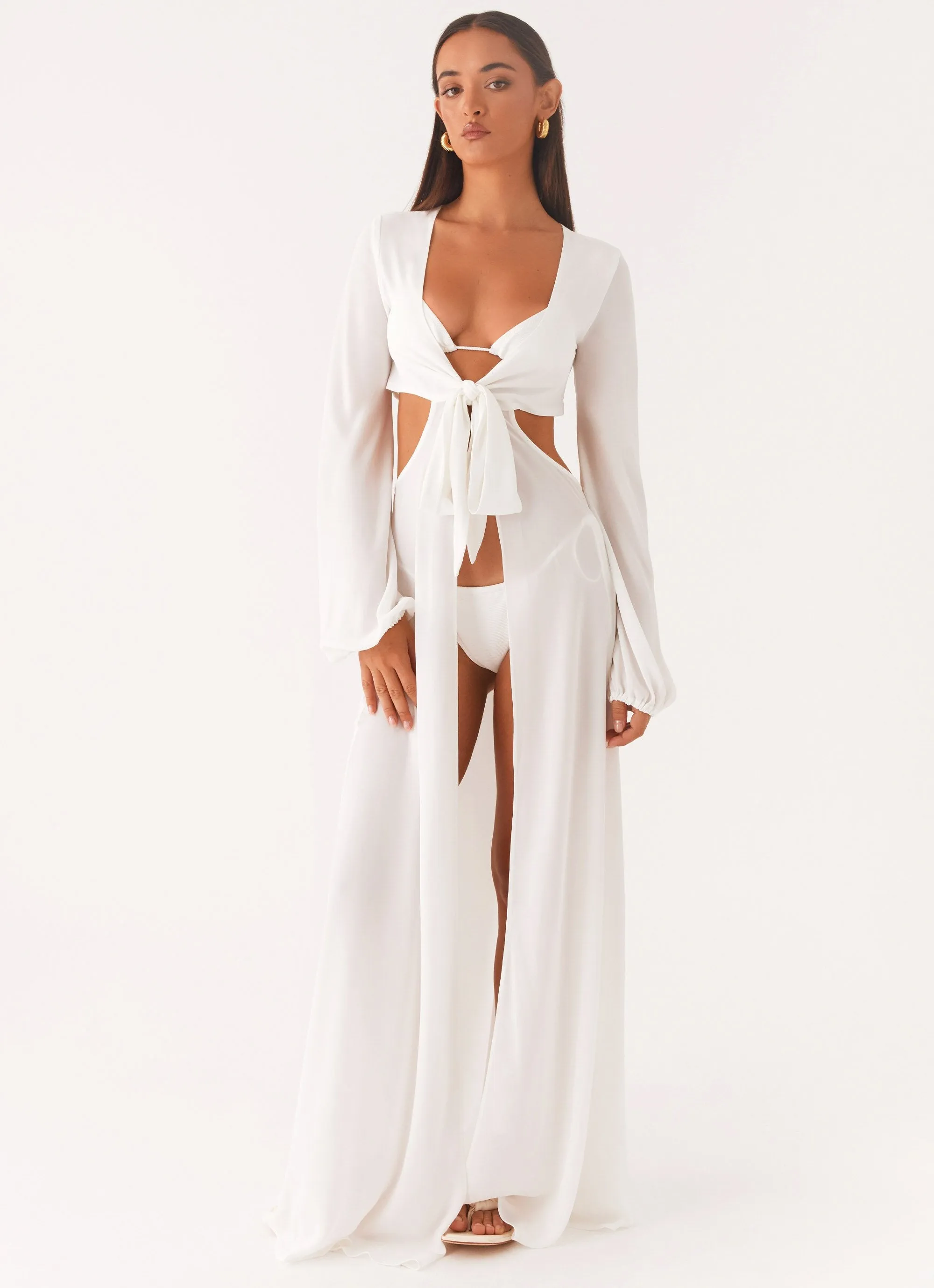 Coastal Maxi Dress - White sold by Peppermayo product image thumbnail 4