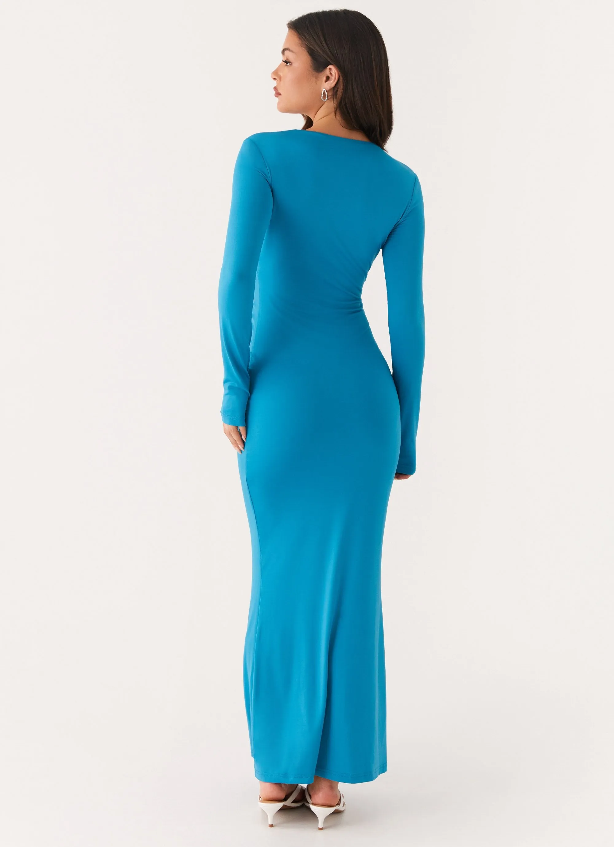 Miesha Long Sleeve Maxi Dress - Blue sold by Peppermayo product image thumbnail 4