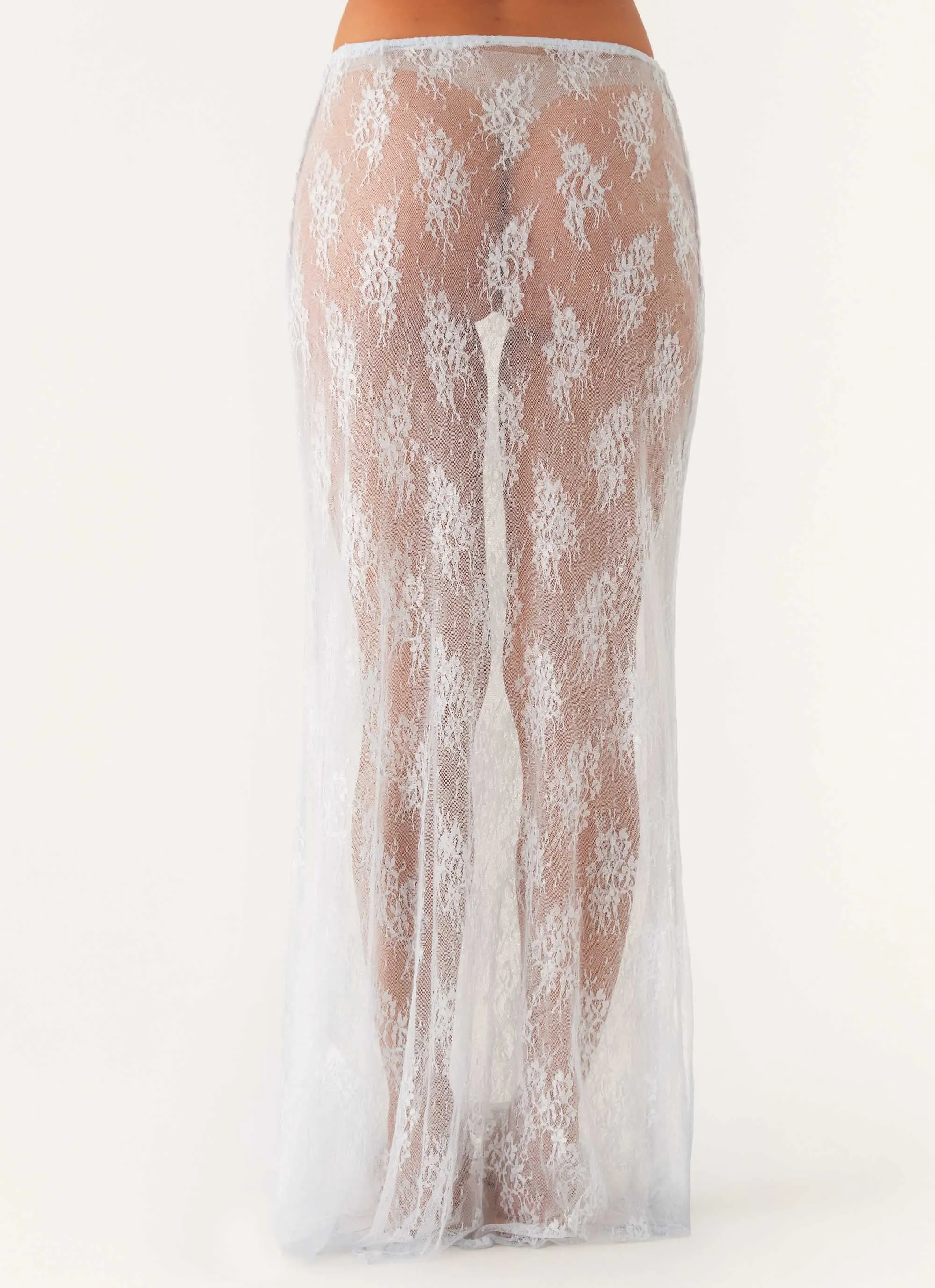 Caden Lace Maxi Skirt - Blue sold by Peppermayo product image thumbnail 3