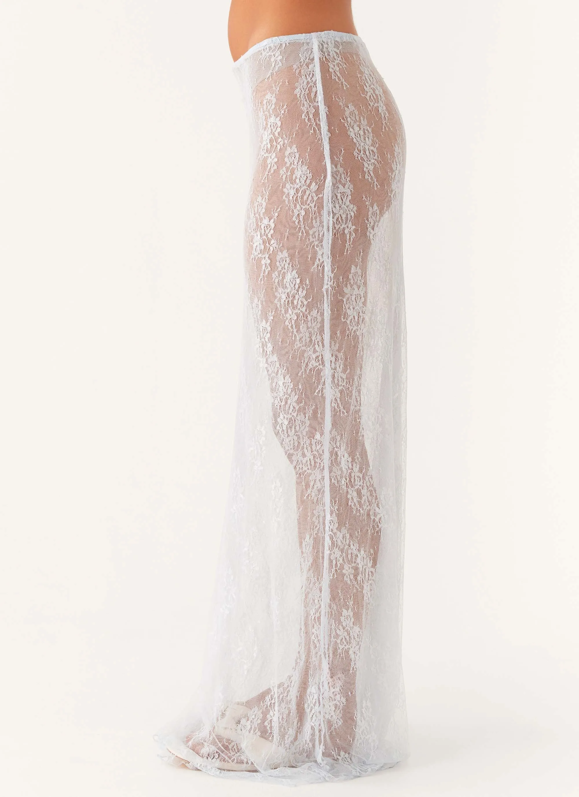 Caden Lace Maxi Skirt - Blue sold by Peppermayo product image thumbnail 2