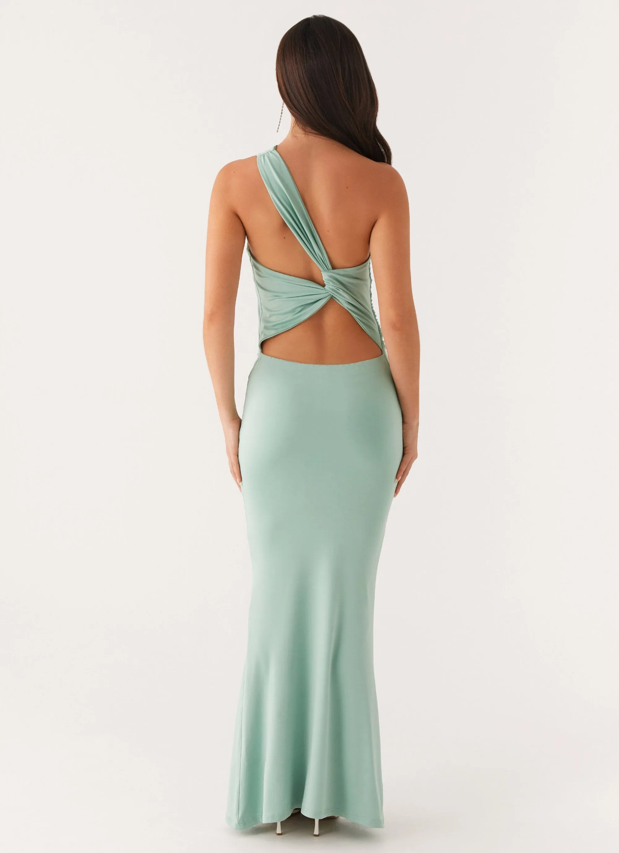 Imagine This One Shoulder Maxi Dress - Mint sold by Peppermayo product image thumbnail 4