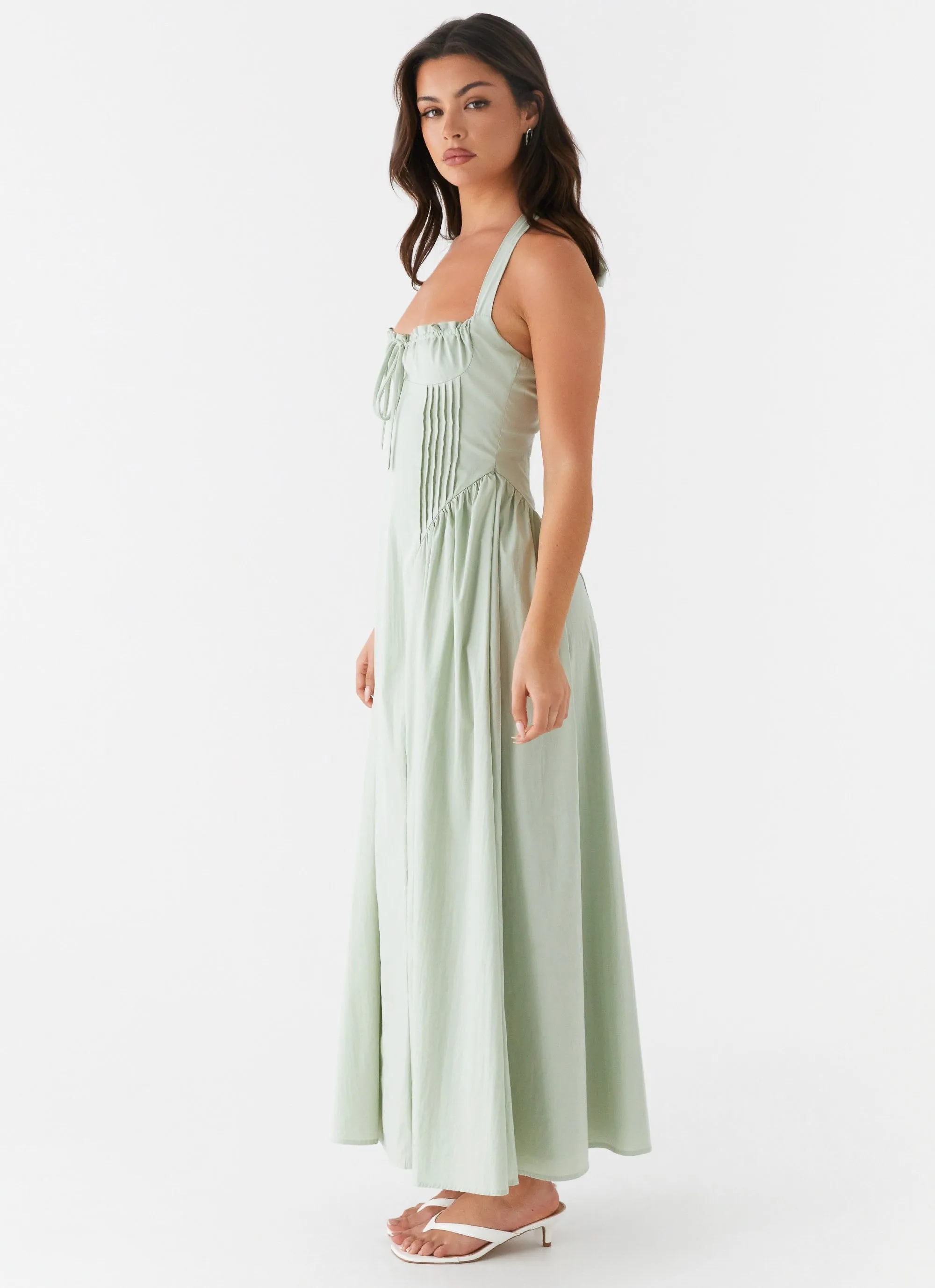 Olenna Halterneck Midi Dress - Sage sold by Peppermayo product image thumbnail 3