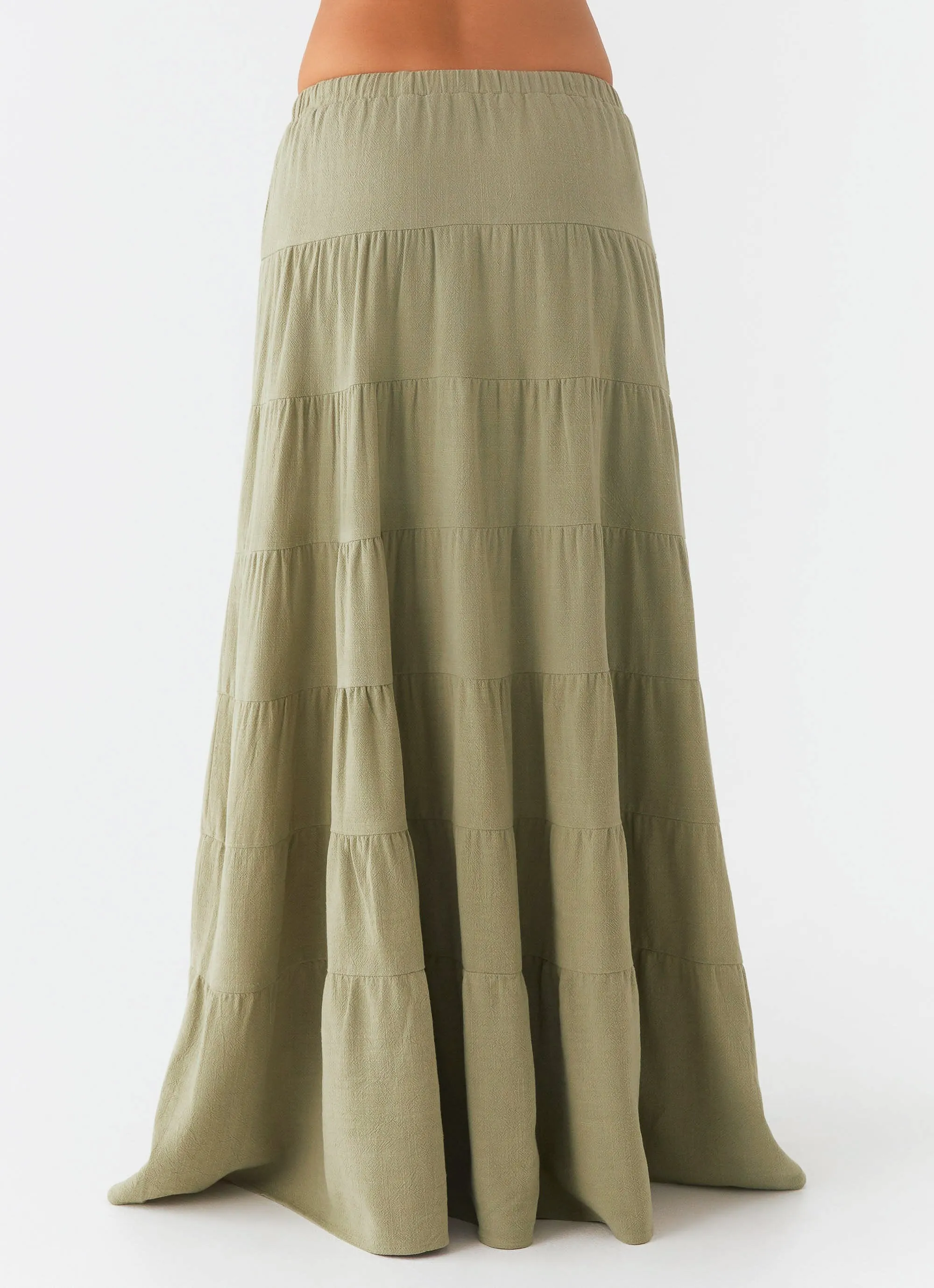 Mariella Linen Maxi Skirt - Sage sold by Peppermayo product image thumbnail 4