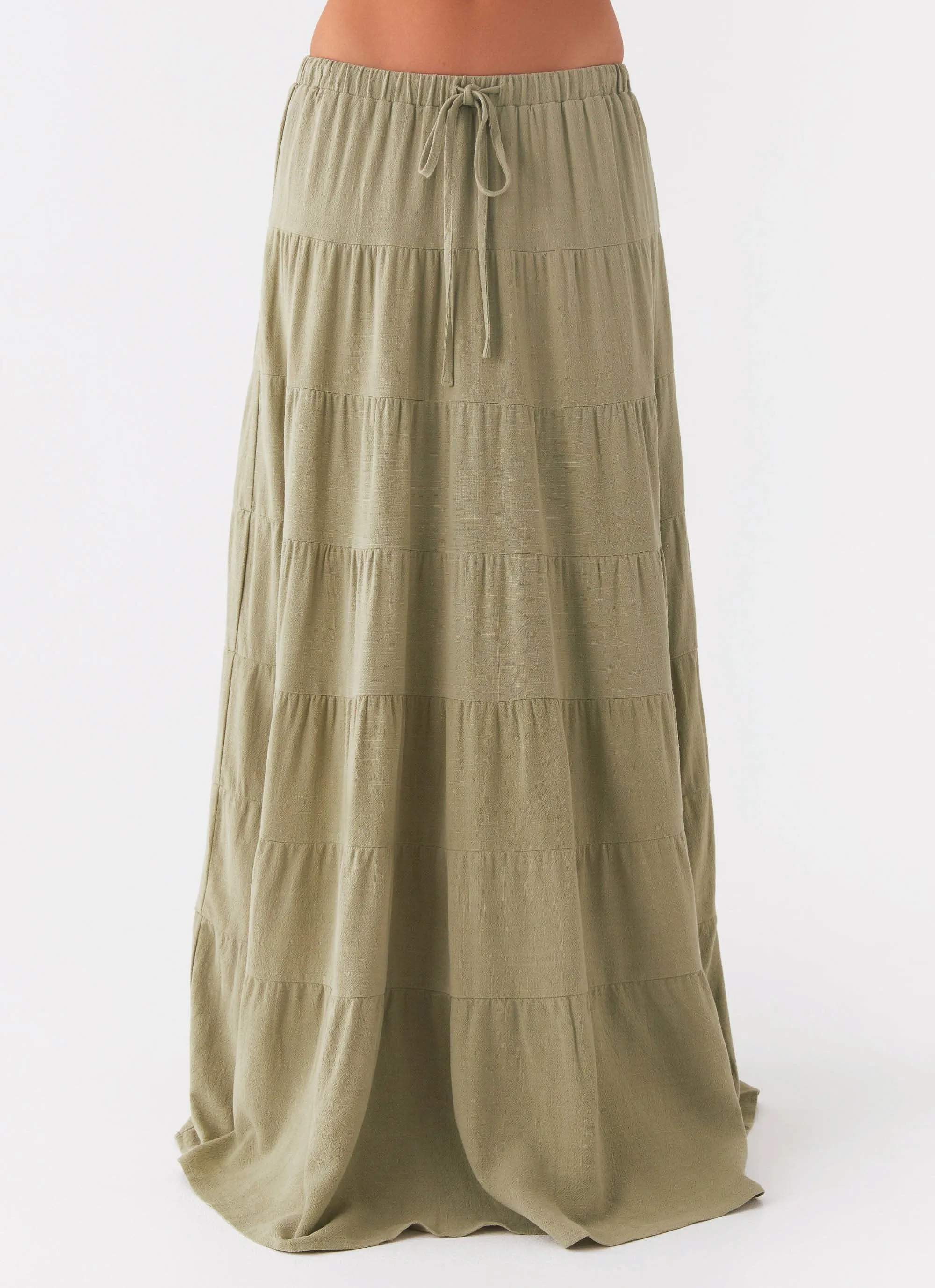 Mariella Linen Maxi Skirt - Sage sold by Peppermayo product image thumbnail 5