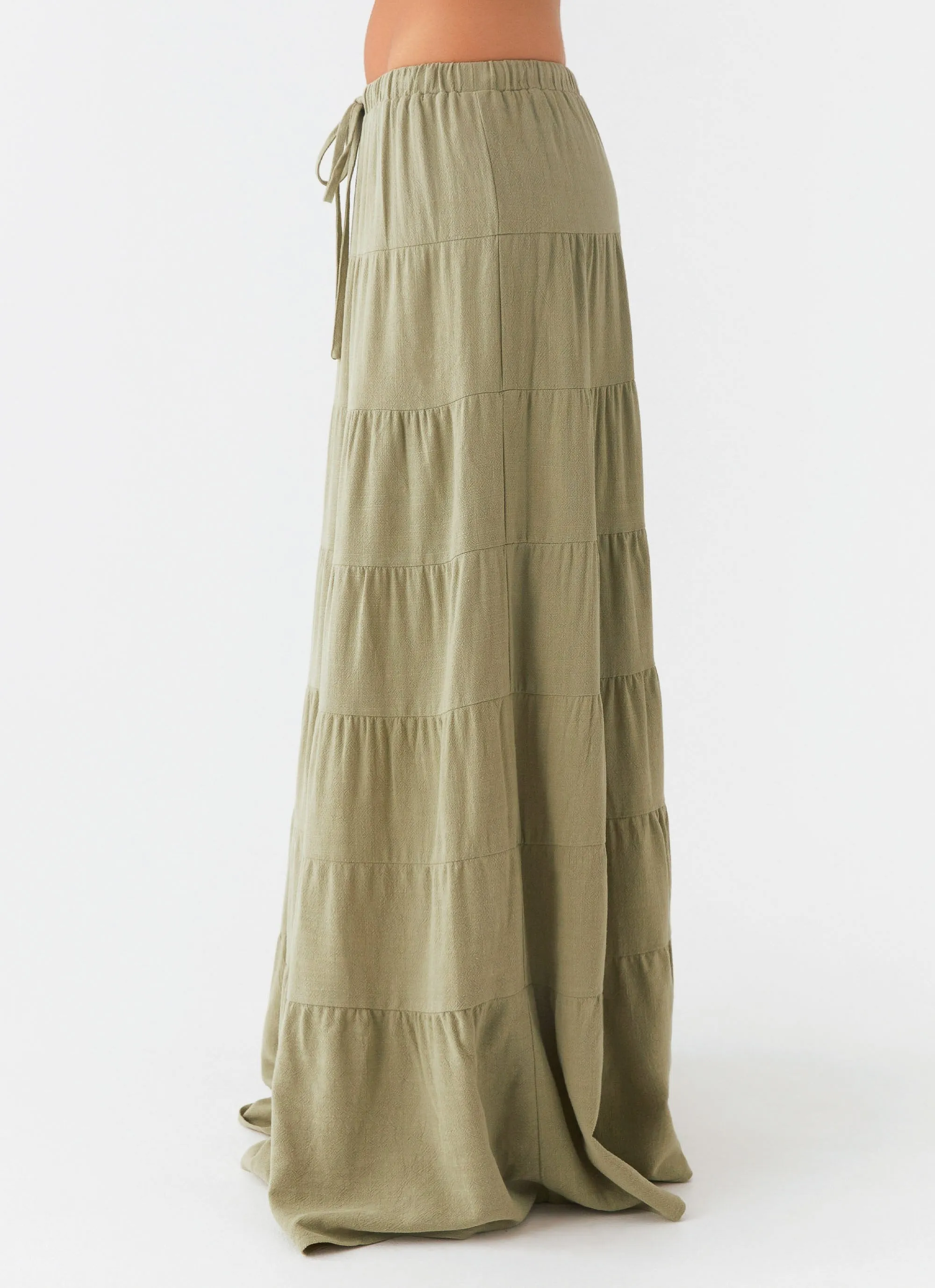 Mariella Linen Maxi Skirt - Sage sold by Peppermayo product image thumbnail 3