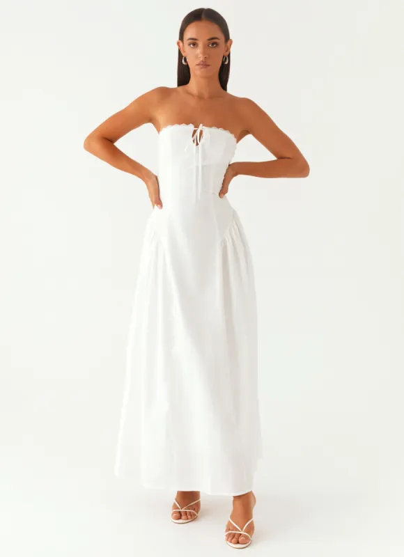 Burleigh Maxi Dress - Ivory sold by Peppermayo