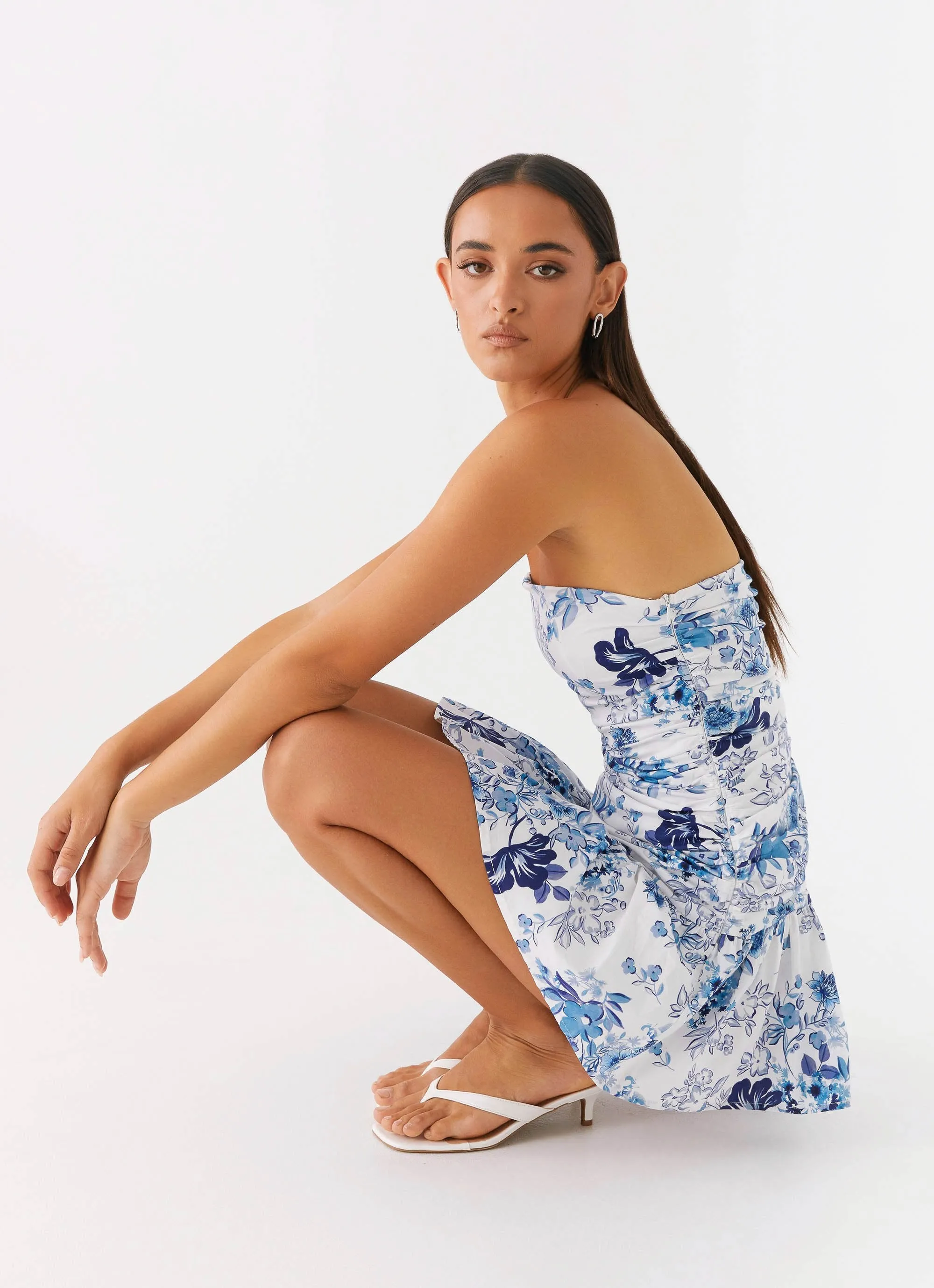 Carmel Mini Dress - Serene Sky Floral sold by Peppermayo product image thumbnail 5