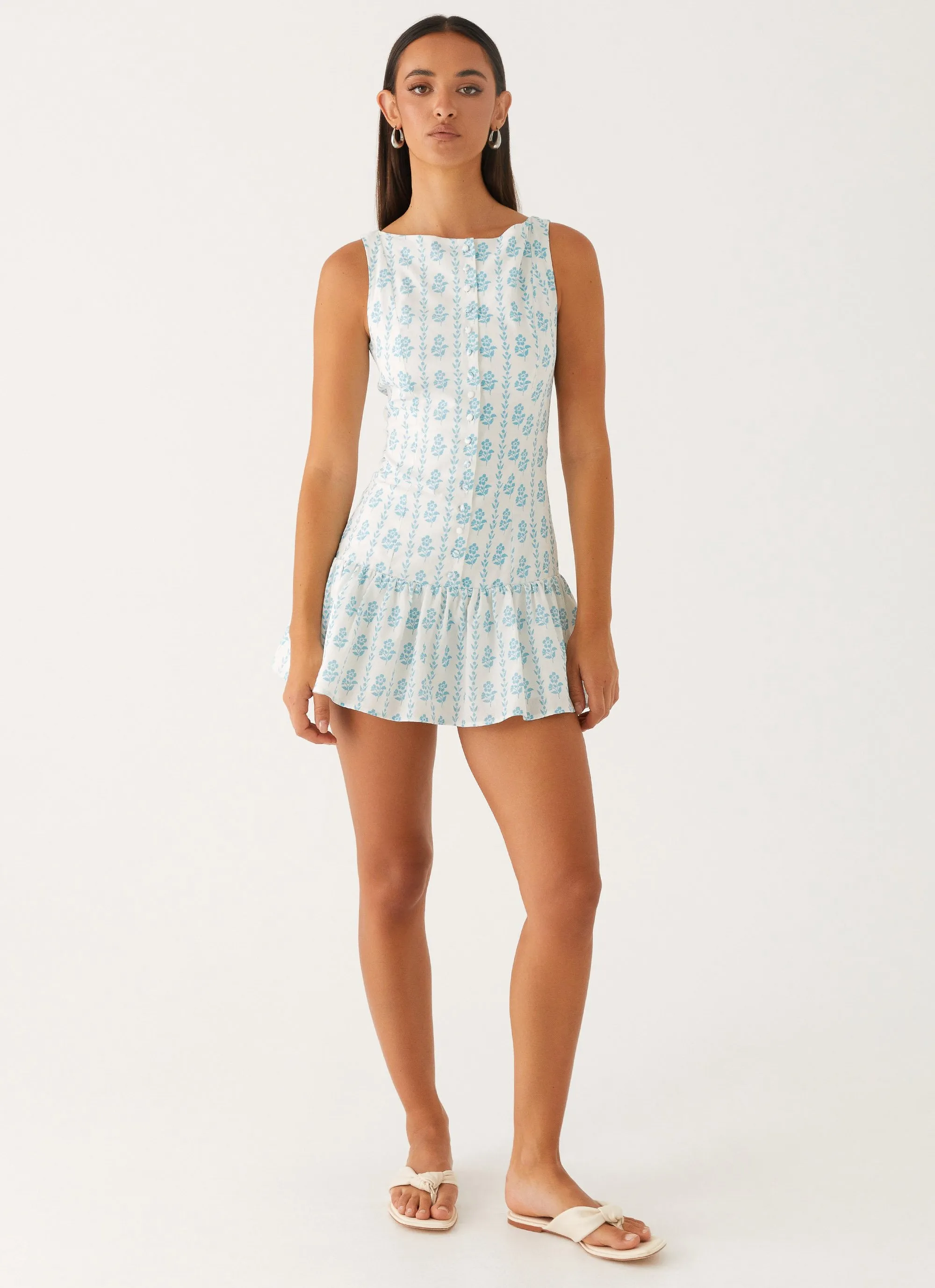Meggie Linen Mini Dress - Sweet Daydream Print sold by Peppermayo product image thumbnail 2