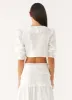 Melania Blouse - White sold by Peppermayo