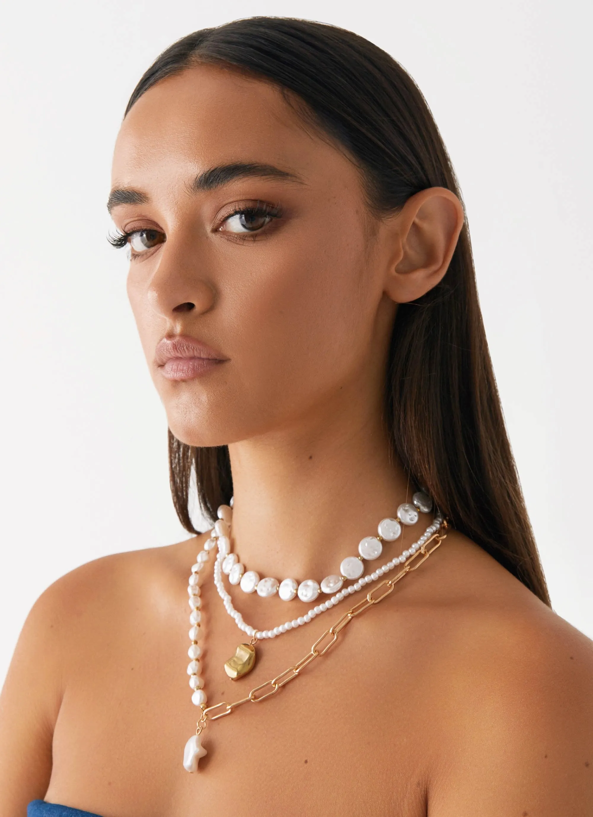 Minnie Necklace - Pearl sold by Peppermayo