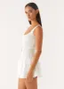 Aleena Mini Dress - White sold by Peppermayo