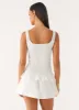 Aleena Mini Dress - White sold by Peppermayo