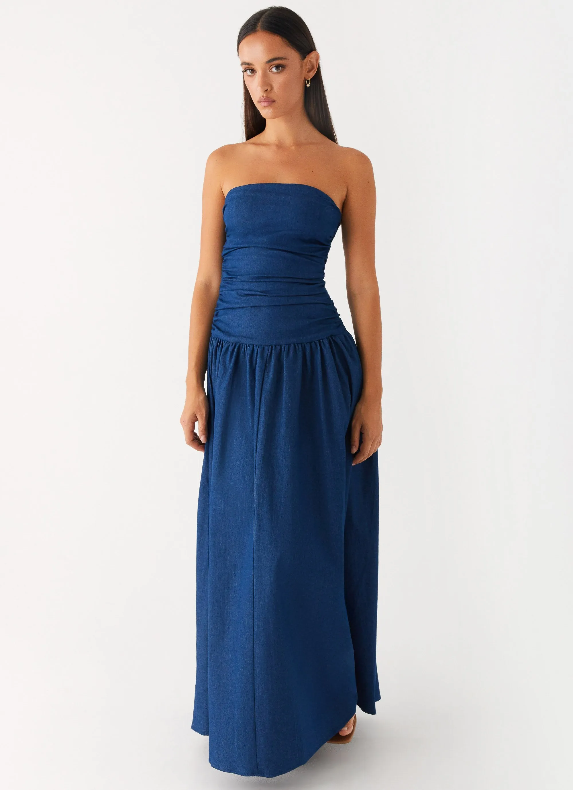 Carmel Denim Maxi Dress - Indigo sold by Peppermayo product image thumbnail 5