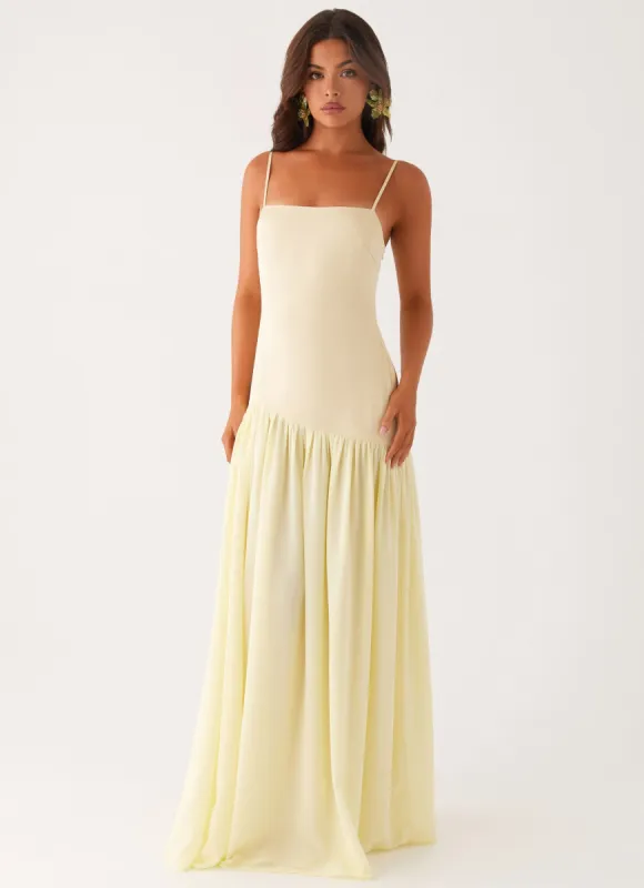 Asteria Maxi Dress - Yellow sold by Peppermayo