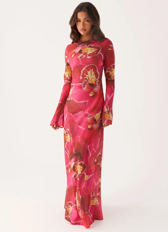 Lorde Maxi Dress - Orchid Pink sold by Peppermayo