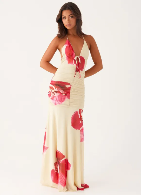 Hollywood Maxi Dress - Orchid Yellow sold by Peppermayo