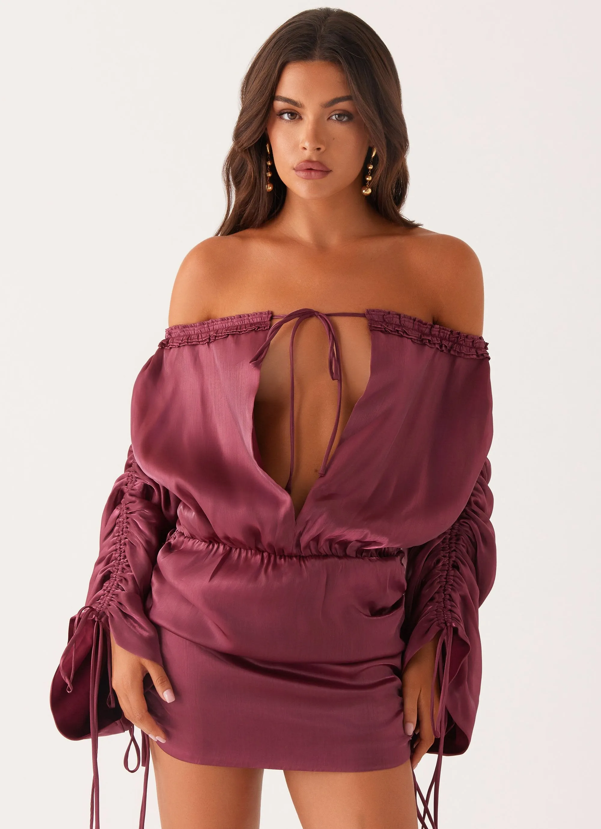 Reeve Mini Dress - Mulberry sold by Peppermayo product image thumbnail 3