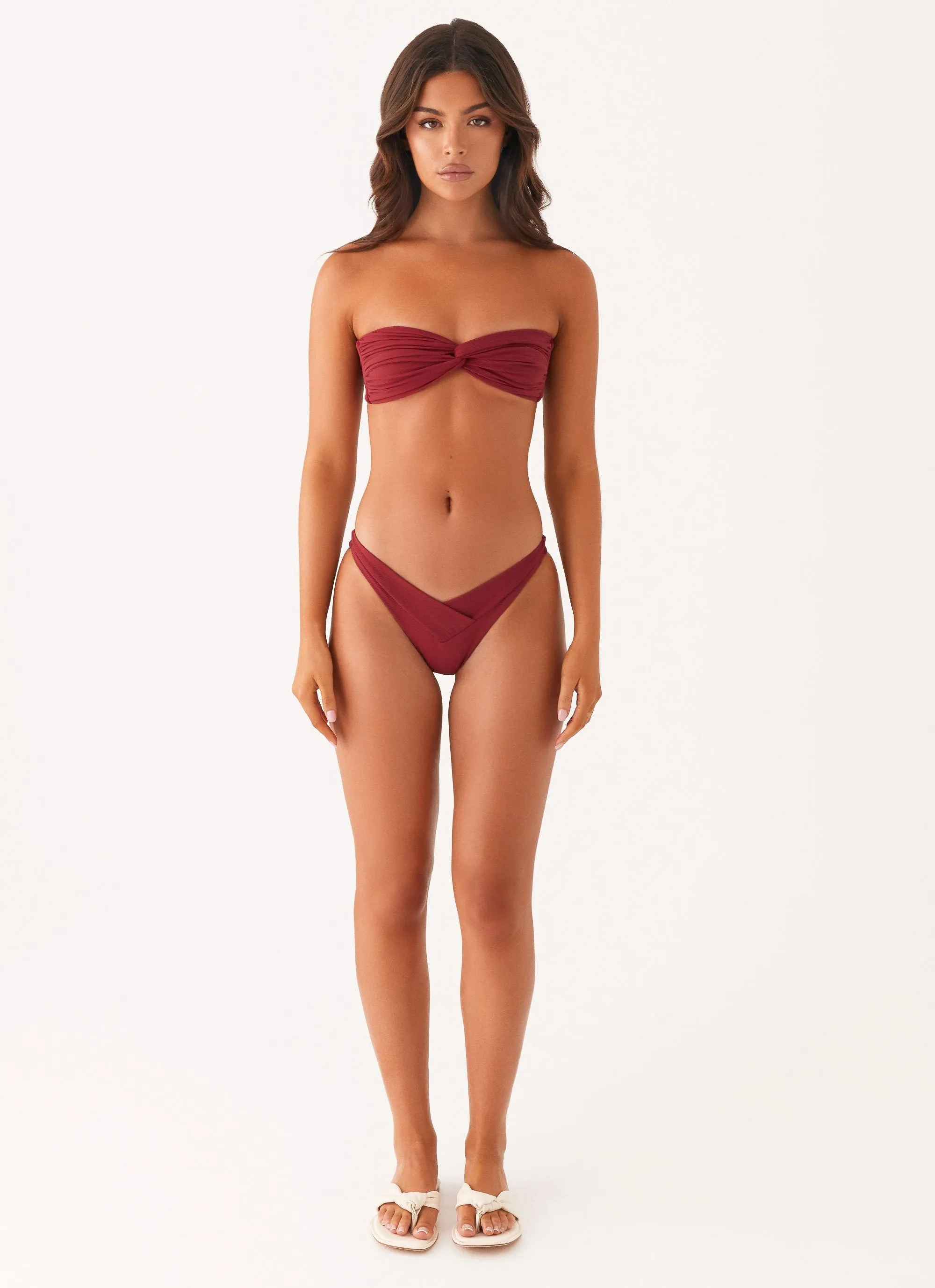 Delta Bandeau Bikini Top - Mulberry sold by Peppermayo product image thumbnail 2