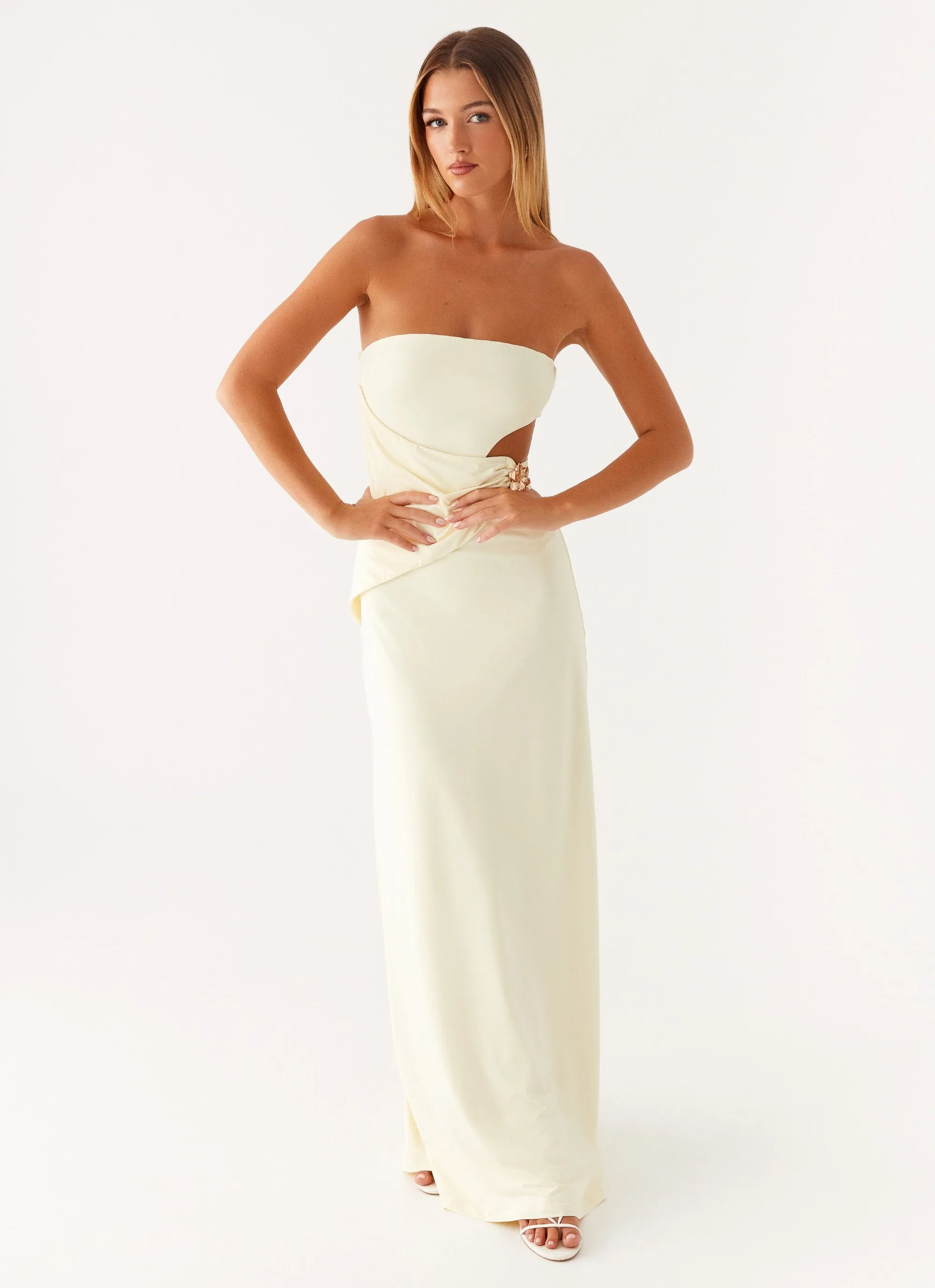 Anetta Maxi Dress - Yellow sold by Peppermayo product image thumbnail 4