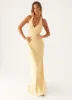 Angie Maxi Dress - Yellow sold by Peppermayo