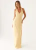 Angie Maxi Dress - Yellow sold by Peppermayo