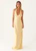 Angie Maxi Dress - Yellow sold by Peppermayo