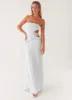 Anetta Maxi Dress - Pale Blue sold by Peppermayo