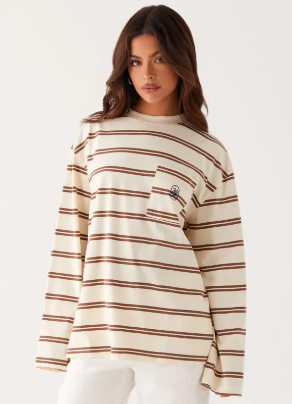 Sopha Long Sleeve Top - Stripe sold by Peppermayo