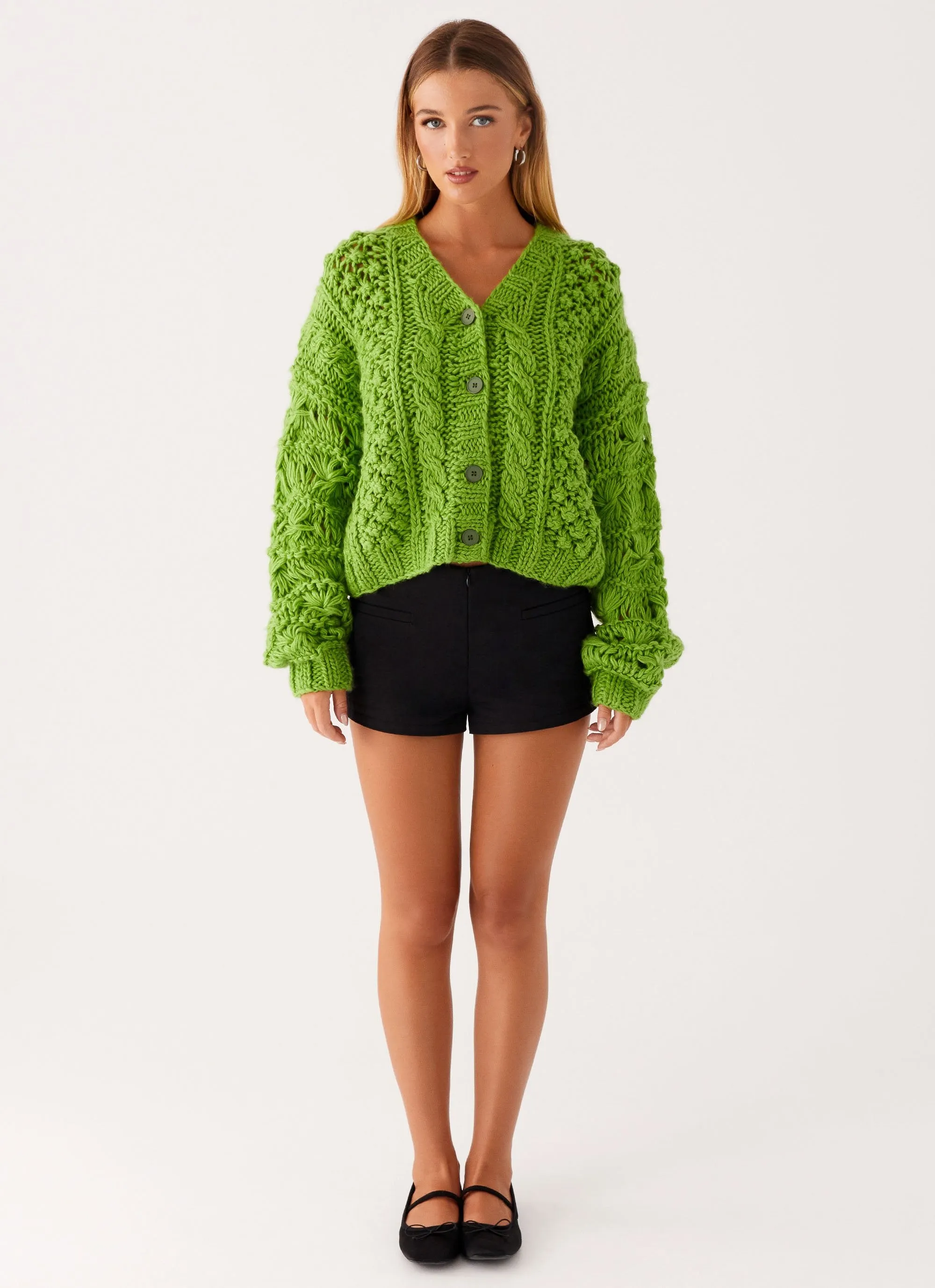 Hazel Knit Cardigan - Green sold by Peppermayo product image thumbnail 2