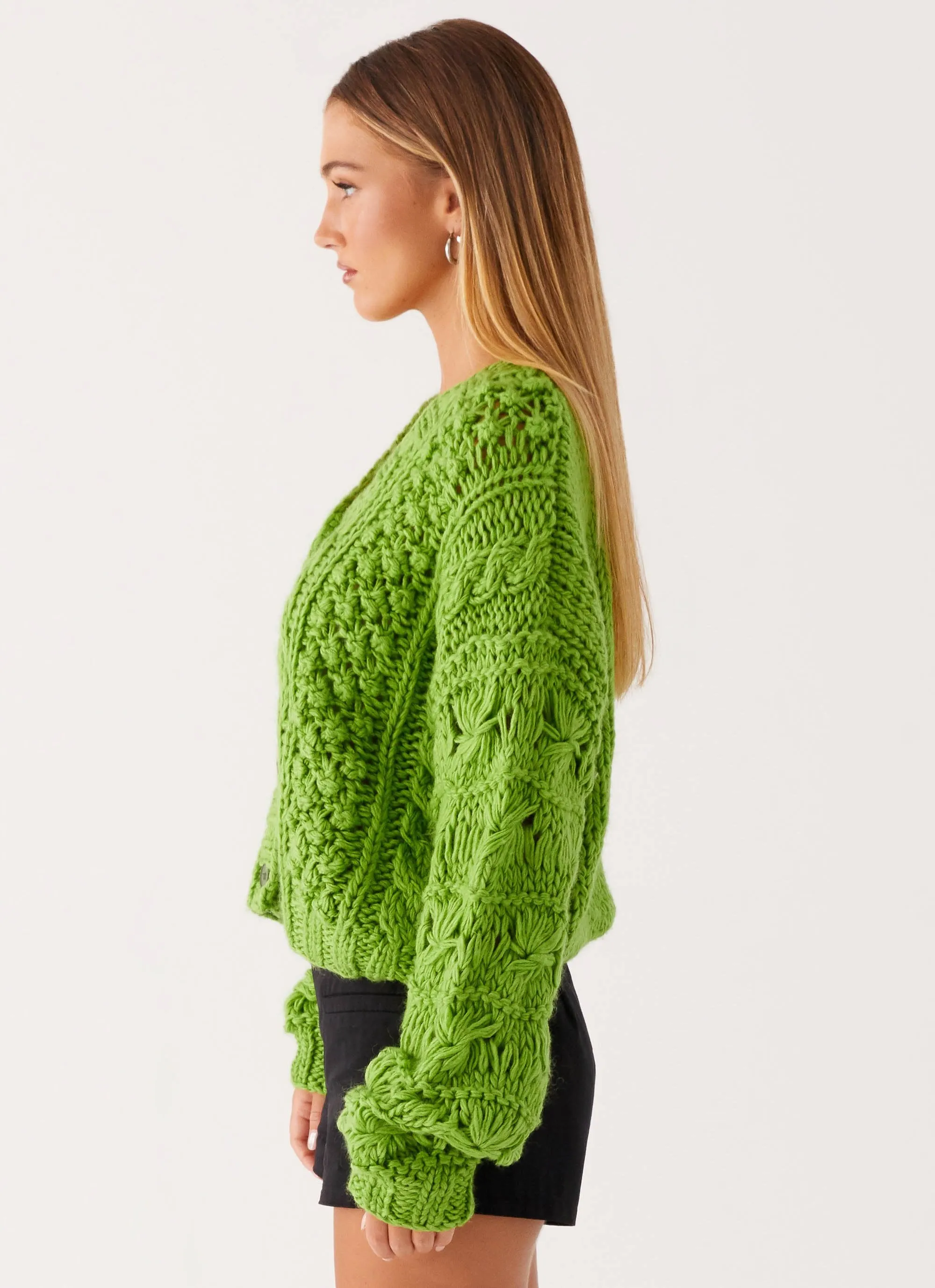 Hazel Knit Cardigan - Green sold by Peppermayo product image thumbnail 3