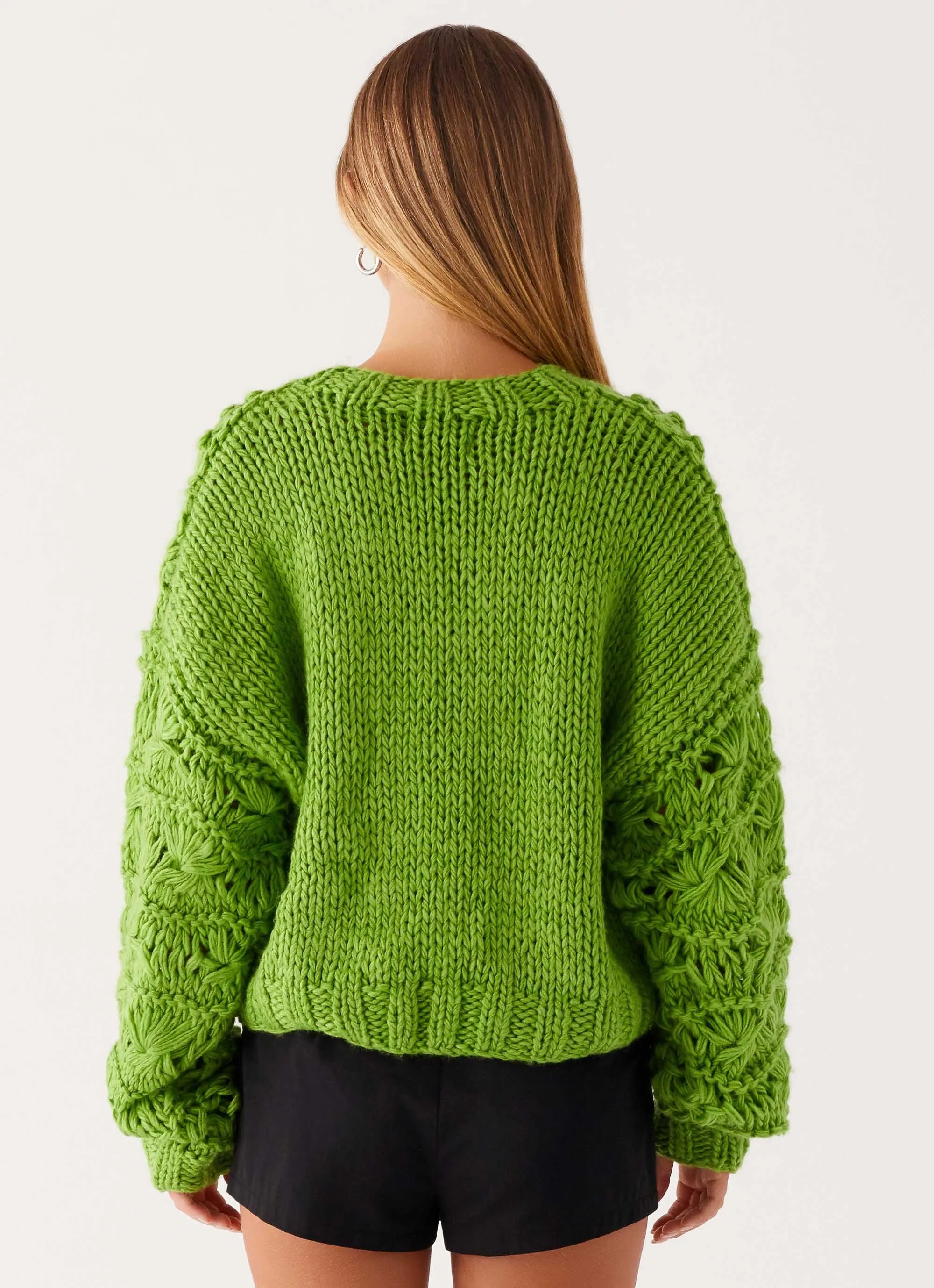 Hazel Knit Cardigan - Green sold by Peppermayo product image thumbnail 4
