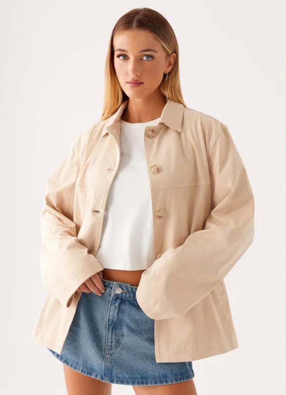 Farley Jacket - Tan made by Peppermayo