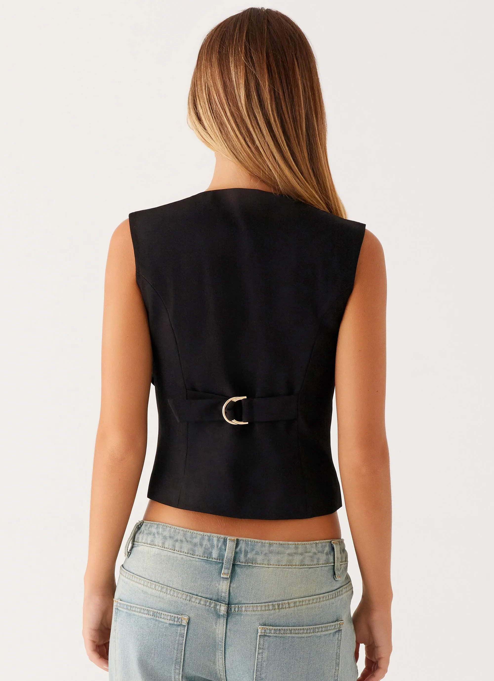 Mira Vest Top - Black sold by Peppermayo product image thumbnail 4
