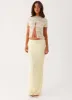 Daydreaming Low Rise Maxi Skirt - Yellow sold by Peppermayo
